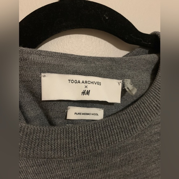 BNWOT Toga Archive x H&M grey sweater - Picture 3 of 7